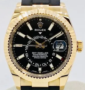 ロレックス スカイドゥエラー 326238 イエローゴールド ブライトブラック 42mm