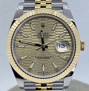 ロレックス デイトジャスト 126333 ゴールデン フルーテッドモチーフ ジュビリーブレス 41mm