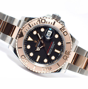ロレックス ヨットマスター40mm エバーローズゴールド コンビ ブラック 116621 スーパーコピー