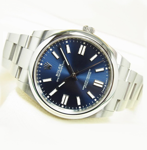 ロレックス オイスターパーペチュアル 124300 ステンレススチール ブライトブルー 41mm スーパーコピー