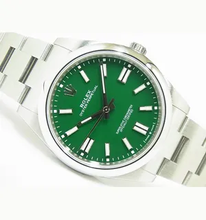 ロレックス オイスターパーペチュアル 124300 ステンレススチール グリーン 41mm スーパーコピー
