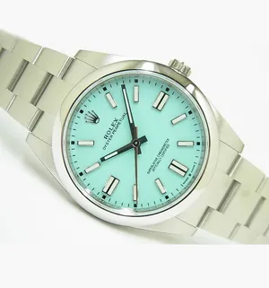 ロレックス オイスターパーペチュアル 124300 ステンレススチール ターコイズブルー  41mm スーパーコピー