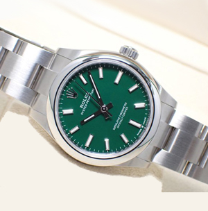 ロレックス オイスターパーペチュアル 277200 ステンレススチール グリーン 31mm スーパーコピー