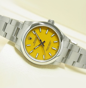 ロレックス オイスターパーペチュアル 277200 ステンレススチール  イエロー 31mm スーパーコピー