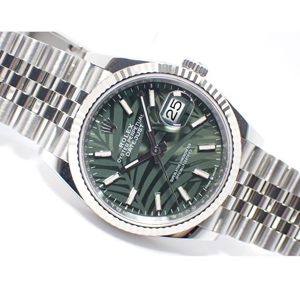ロレックス デイトジャスト 126234 オリーブグリーン パームモチーフ 36mm スーパーコピー