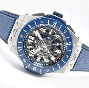 ウブロ　ビッグバン  ウニコ GMT チタニウム　ブルーセラミック 471.NL.7112.RX スーパーコピー