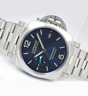 パネライ　ルミノールマリーナ　SSブレス　42MM　ブルー　PAM01028  スーパーコピー