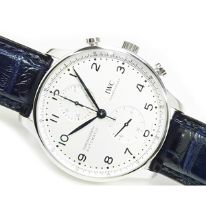 IWC スーパーコピー ポルトギーゼ クロノ シルバーxブルー IW371605