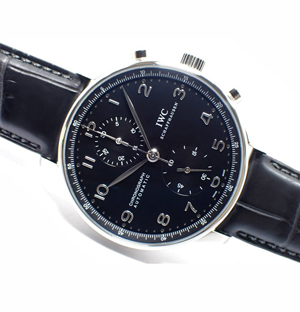IWC　スーパーコピー ポルトギーゼ　クロノグラフ　ブラック　IW371438
