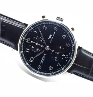IWC　スーパーコピー ポルトギーゼ　クロノグラフ　ブラック　IW371438