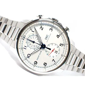 IWC　スーパーコピー  ポルトギーゼ　ヨットクラブ　クロノグラフ　シルバー文字盤　IW390702