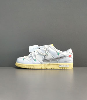 ナイキ スーパーコピー オフホワイト x ナイキ ダンク ロー 1 OF 50 ホワイト 1 カジュアルスニーカー DM1602-127（Off-White x Nike Dunk Low “The 50”）