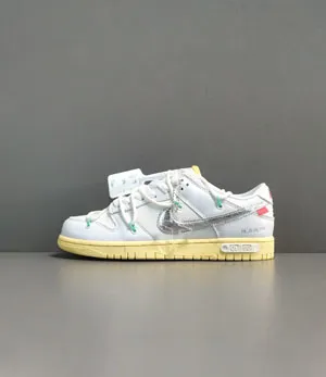 ナイキ スーパーコピー オフホワイト x ナイキ ダンク ロー 1 OF 50 ホワイト 1 カジュアルスニーカー DM1602-127（Off-White x Nike Dunk Low “The 50”）