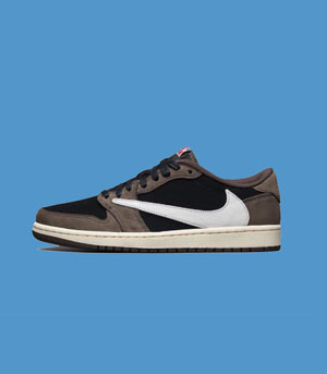 ナイキ スーパーコピー トラヴィス スコット x ナイキ エアジョーダン1 ロー カジュアルスニーカーCQ4277-001 （NIKE Air Jordan 1 Low Travis Scott Cactus Jack）