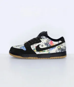 ナイキ スーパーコピー SB ダンクロー シュプリーム ラメルジーカジュアルスニーカー FD8778-001（Nike SB Dunk Low Supreme Rammellzee）