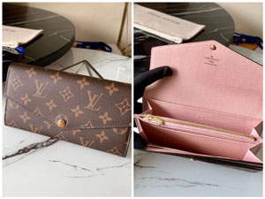 Louis Vuitton スーパーコピー /ルイヴィトン ポルトフォイユ?サラ 長財布 ローズ?バレリーヌ（M62235）