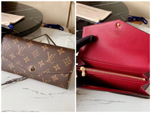 Louis Vuitton スーパーコピー /ルイヴィトン ポルトフォイユ?サラ 長財布 フューシャ（M62234）