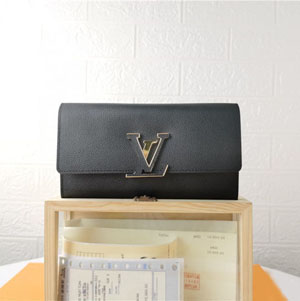 Louis Vuitton スーパーコピー /ルイヴィトン ポルトフォイユ?カプシーヌ ブラック（M61248）