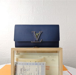 Louis Vuitton スーパーコピー /ルイヴィトン ポルトフォイユ?カプシーヌ ダークブルー（M63739）