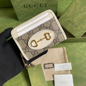 GUCCI スーパーコピー/ グッチ 〔グッチ ホースビット 1955〕カードケース ホワイト（658549 92TCG 9761）
