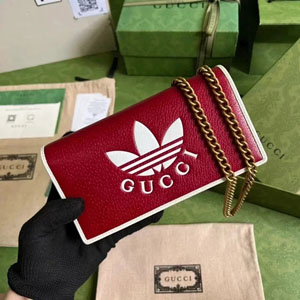 グッチ x アディダス スーパーコピー （Adidas x Gucci ）ホースビットカードケース （702248 UWLBG 4169）