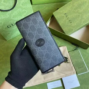 GUCCI スーパーコピー / グッチ インターロッキングG ブラック ジップアラウンドウォレット（672947 92TCN 1000）