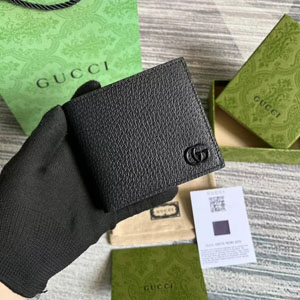 GUCCI スーパーコピー / グッチ GG マーモント レザー 二つ折り ウォレット （428726 1T56F 1000）