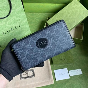 GUCCI スーパーコピー / グッチ インターロッキングG ジップアラウンドウォレット（673003 92TCN 1000）