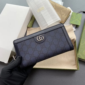 GUCCI スーパーコピー / グッチ オフィディア GG ジップアラウンドウォレット ブルー（706844 UULBN 4055）