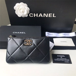 CHANEL スーパーコピー / シャネル 19 スモール ポーチ ブラック（AP1059 B04852 94305）