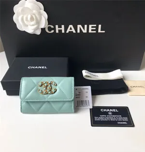 CHANEL スーパーコピー/ シャネル 19フラップカードケース ブルー（AP1790 ）