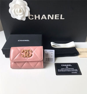CHANEL スーパーコピー/ シャネル 19フラップカードケース ピンク（AP1790 B07327 NM368）