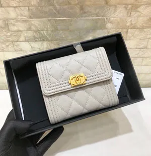 CHANEL / スーパーコピー「シャネルboy「スモールフラップウォレット a80734 11×10 cm