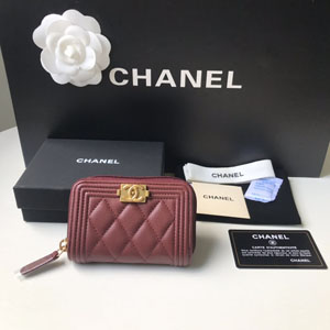 CHANEL / シャネル スーパーコピー ボーイ ジップ コインパース A80602 11x7.5CM