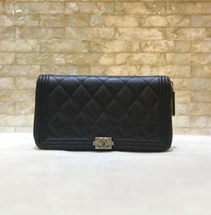 CHANEL / シャネル スーパーコピー ブラック 長い財布 A80288 19×10CM