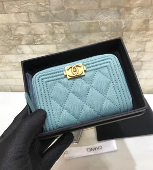 CHANEL / シャネル スーパーコピー ボーイジップーインパース A80602 11×7.5CM
