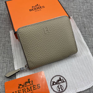 エルメス スーパーコピー クラシック 小銭入れ /短財布 牛革 グレー 063