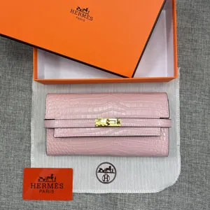 エルメス スーパーコピー ケリー 長財布/パテントレザー ピンク 067