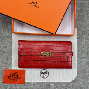 エルメス スーパーコピー ケリー 長財布/パテントレザー レッド 068