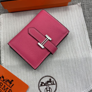 エルメス スーパーコピー ベアン ミニ 財布 ピンク 牛革 018