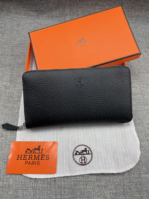 エルメス スーパーコピー クラシック 長財布 牛革 ブラック 039