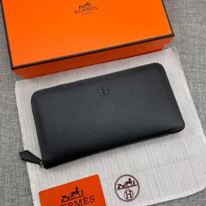 エルメス スーパーコピー クラシック 長財布 牛革 ブラック 044