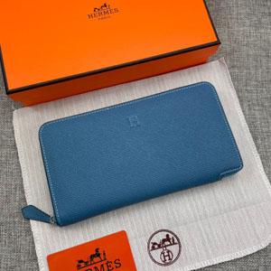 エルメス スーパーコピー クラシック 長財布 牛革 ブルー 046