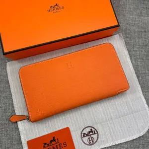 エルメス スーパーコピー クラシック 長財布 牛革 オレンジ 047