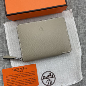 エルメス スーパーコピー クラシック 小銭入れ /短財布 牛革 グレー 052