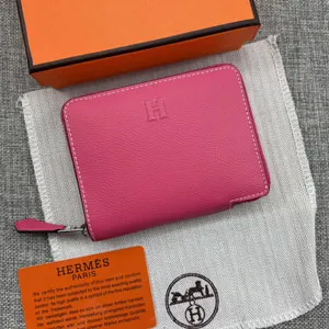 エルメス スーパーコピー クラシック 小銭入れ /短財布 牛革 ローズレッド 054