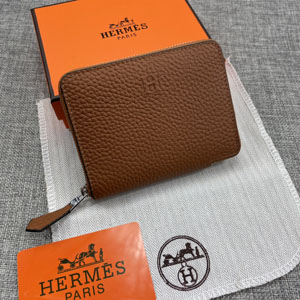 エルメス スーパーコピー クラシック 小銭入れ /短財布 牛革 ブラウン 061