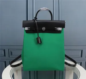Hermes/エルメス スーパーコピー Rucksack Herbag a dos Zip retourne バックパック グリーン（H077671CKAJ）