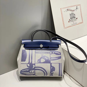 HERMES/エルメス スーパーコピー エールバッグ ジップ 31 Herbag Zip ブルー 085