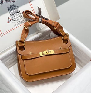 HERMES/エルメス スーパーコピー ジプシエール ミニ ショルダーバッグ ブラウンxゴールド（H084047CCAA）